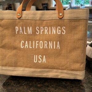 Applied Market bag with leather handles. Never used